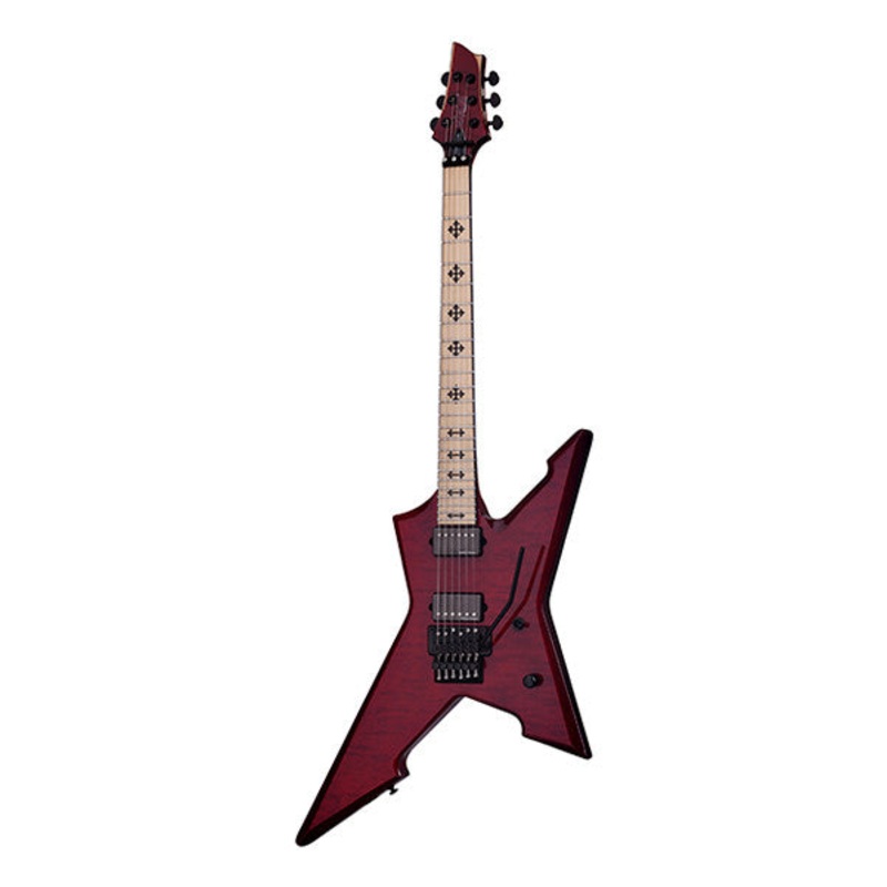 Schecter Loomis Cygnus JLX-1 FR Electric Guitar - See Thru Cherry