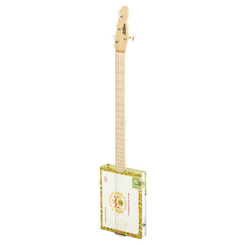 St.Blues Cigar Box 4-String Standard Electric Guitar - Marcanudo Crystal Cafe