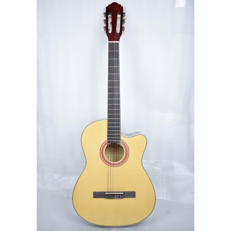 Vault EC39CE 39 inch Classical Guitar with Pickup - Natural - Open Box B Stock