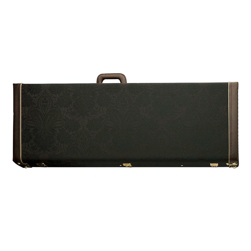 PRS Multi-Fit Rectangular Electric Case Black Paisley Blue Interior -101746003