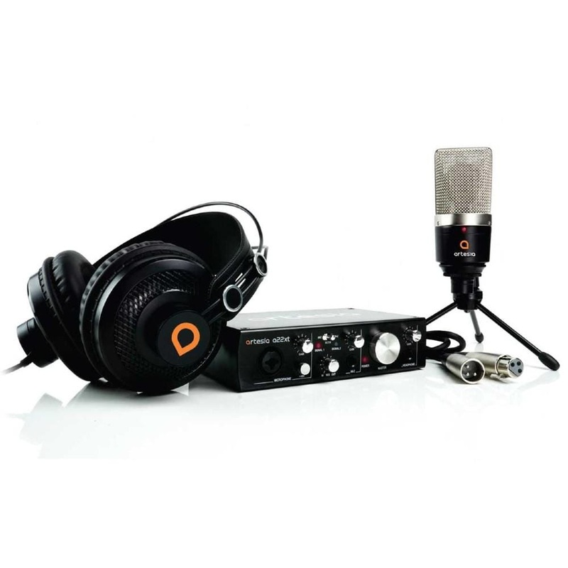 Artesia ARB-4 Studio Recording Bundle with Audio Interface, Microphone and Headphone - Open Box