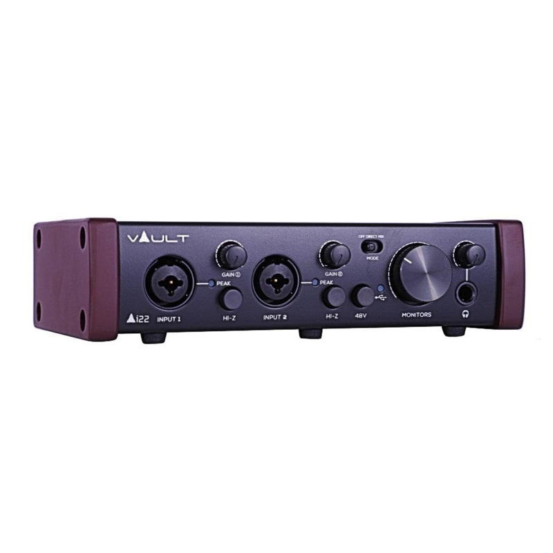 Vault Ai22HD 2x2 USB Audio Interface with 192kHz Recording and Bitwig 8-Track Bundle