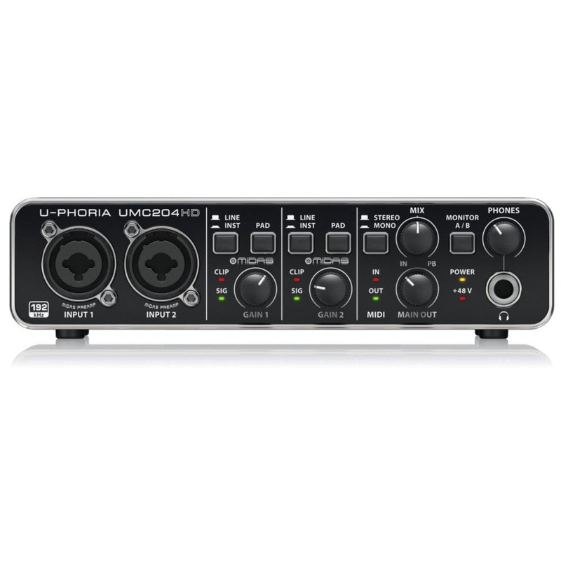 Behringer U-PHORIA UMC204HD 2X4 Audio Interface