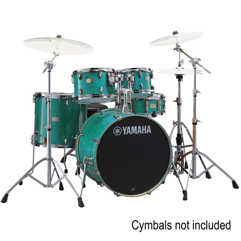Yamaha Stage Custom Birch 5 Piece Drum Set in Matte Surf Green w/HW780 Hardware Pack - SBX2F57MSG