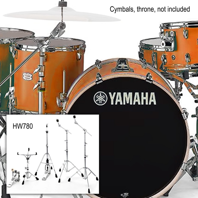 Yamaha Stage Custom Birch 6 Piece Drum Set in Honey Amber w/HW780 Hardware Pack - SBX2F67HA