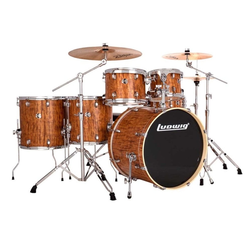Ludwig Evolution 6-Piece Acoustic Drum Kit with Hardware & Throne