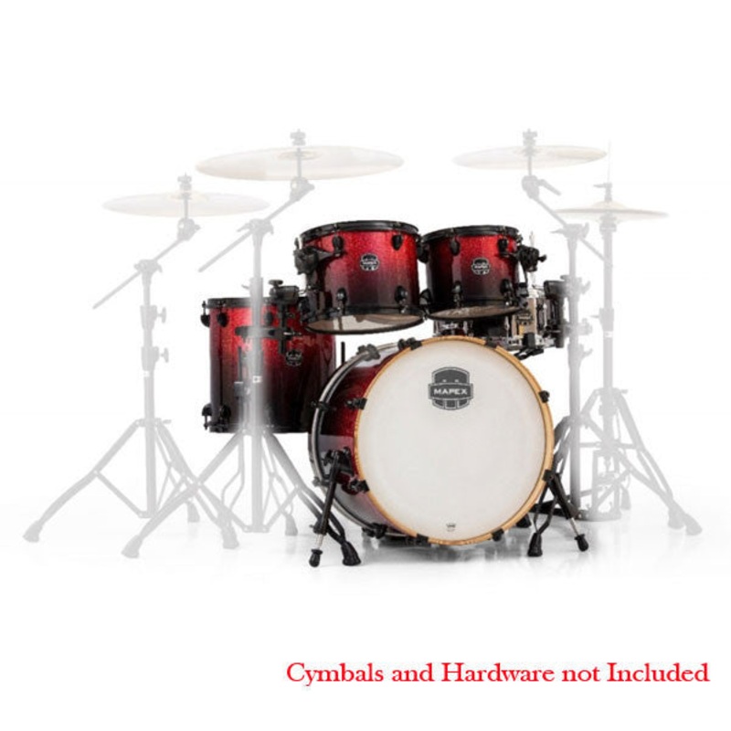 Mapex AR504SBNV 5-Piece Armory Series Jazz Drum Set Magma Red
