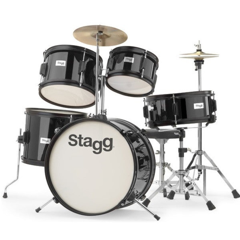 Stagg TIM JR 5/16 5-Piece Junior Drum Set with Cymbals, Throne, Sticks