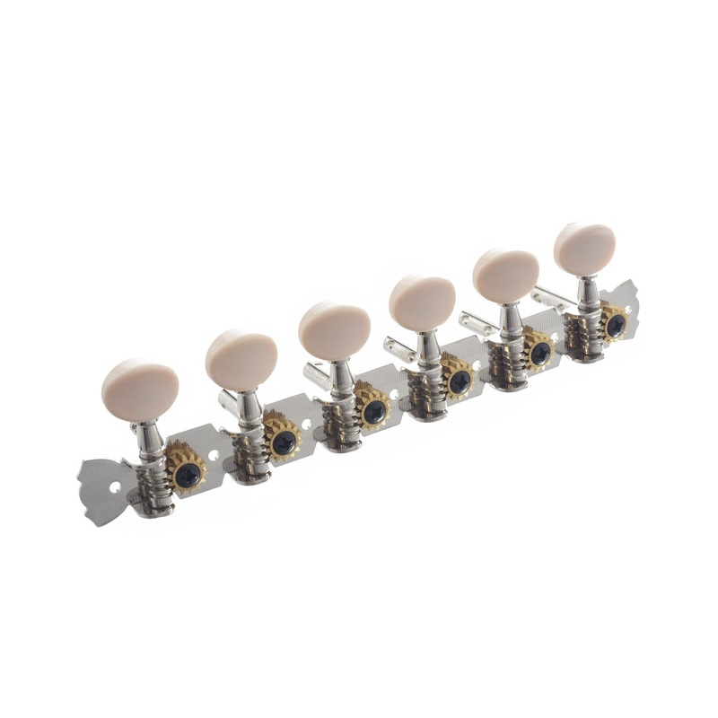 12 String Tuning Keys 6 On a Strip (Slotted Peghead)